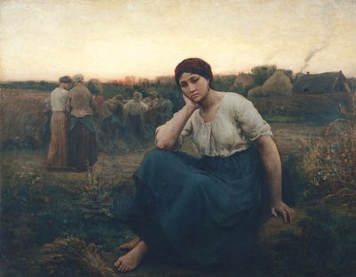 Abend, 1860 von Jules Breton